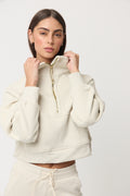 Define Half-Zip White Jacket