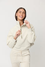 Define Half-Zip White Jacket